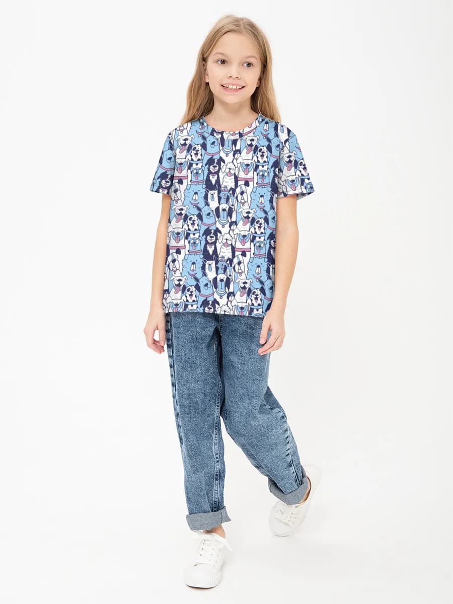 Children's cotton T-shirt (for girls. Copy)