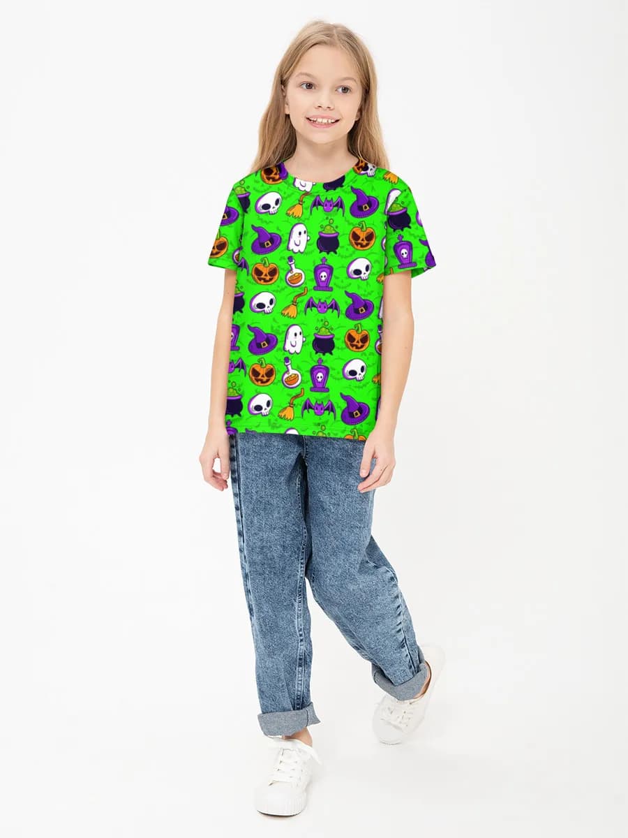 Children's cotton T-shirt (for girls. Copy)