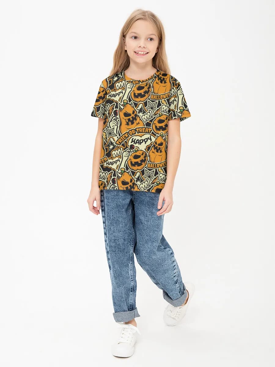 Children's cotton T-shirt (for girls. Copy)