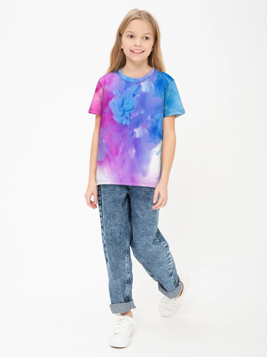 Children's cotton T-shirt (for girls. Copy)