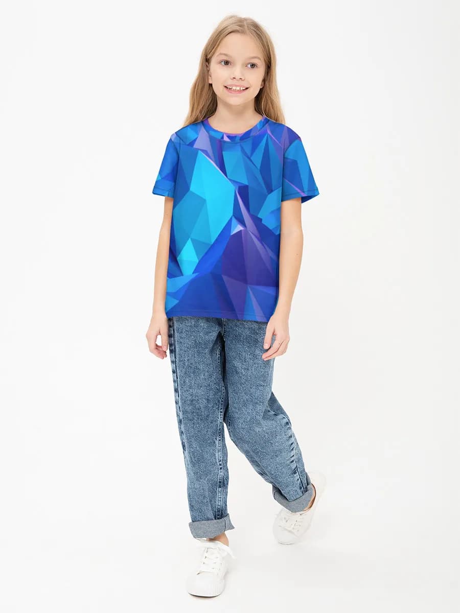 Children's cotton T-shirt (for girls. Copy)