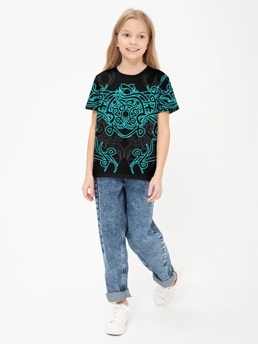 Children's cotton T-shirt (for girls. Copy)