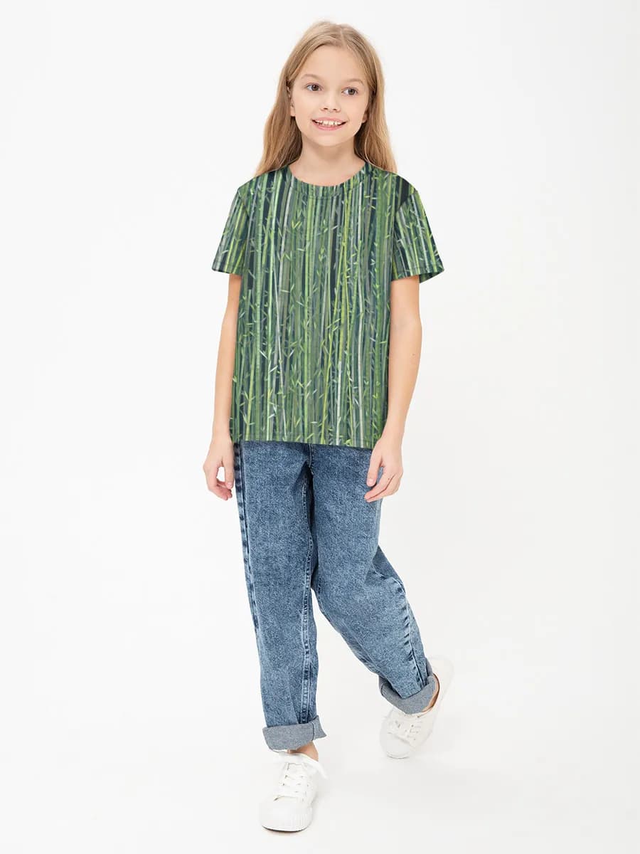 Children's cotton T-shirt (for girls. Copy)