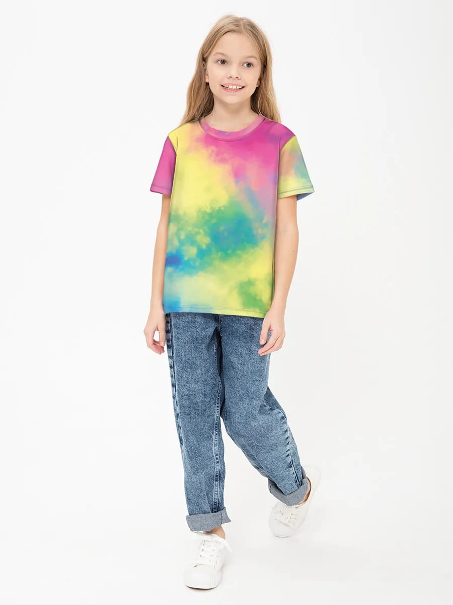 Children's cotton T-shirt (for girls. Copy)
