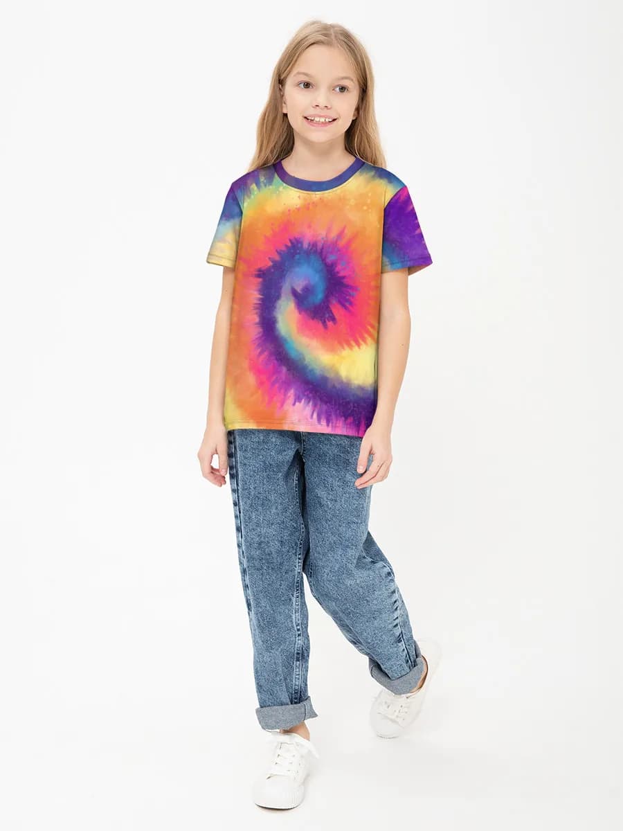 Children's cotton T-shirt (for girls. Copy)