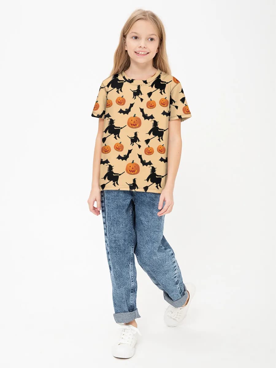 Children's cotton T-shirt (for girls. Copy)