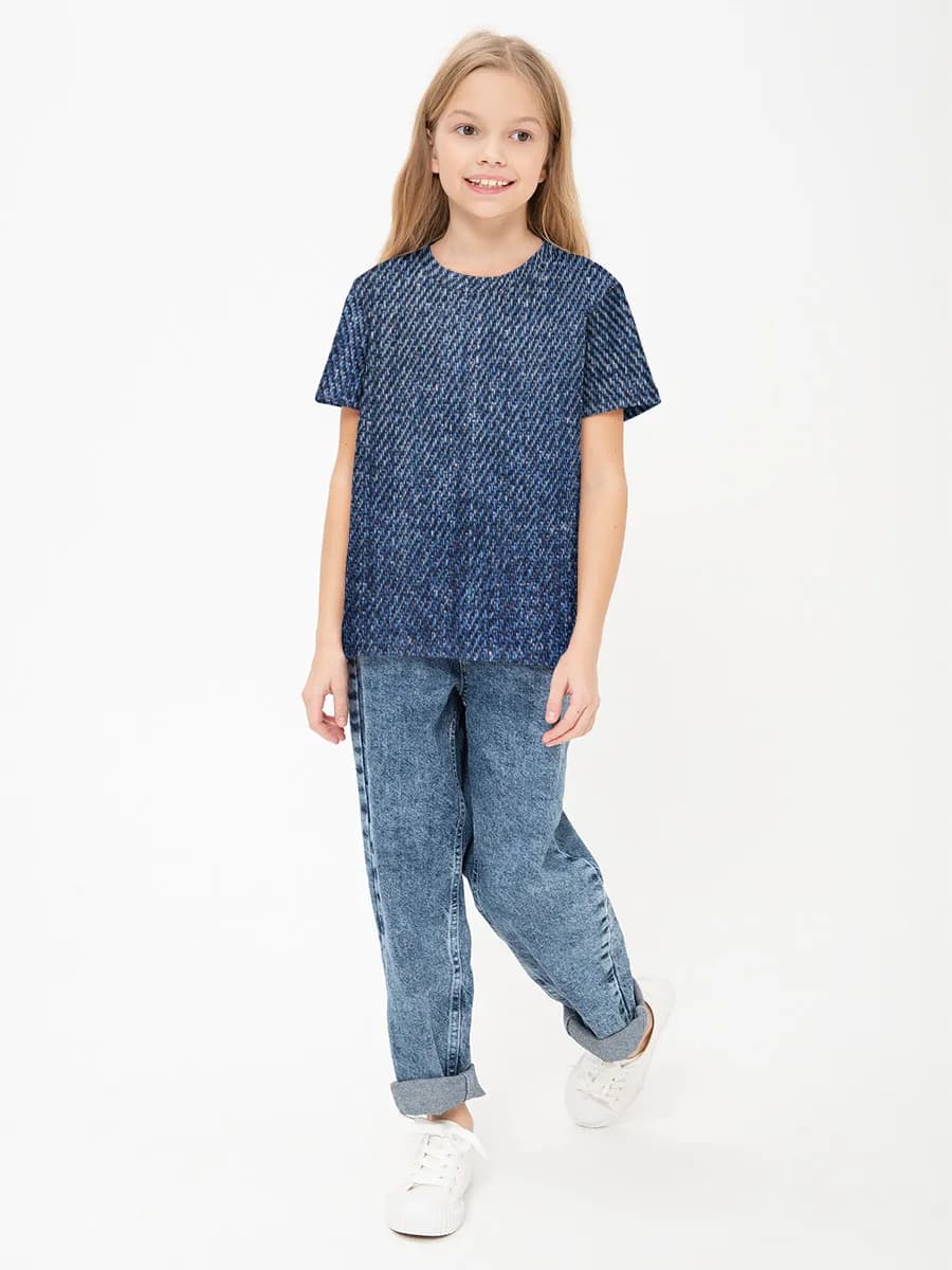 Children's cotton T-shirt (for girls. Copy)