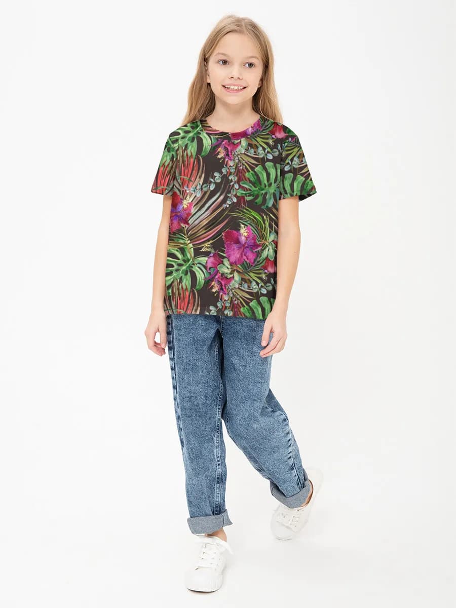 Children's cotton T-shirt (for girls. Copy)