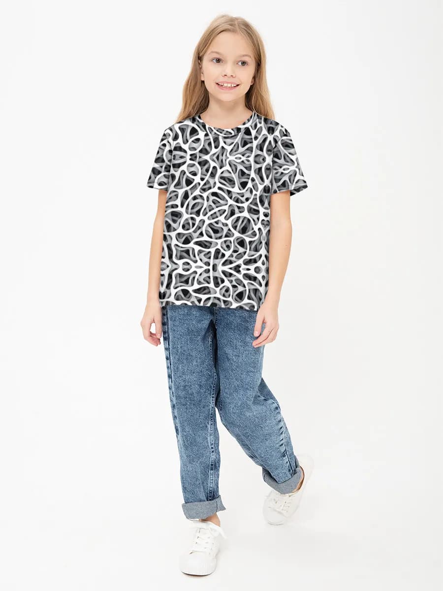 Children's cotton T-shirt (for girls. Copy)