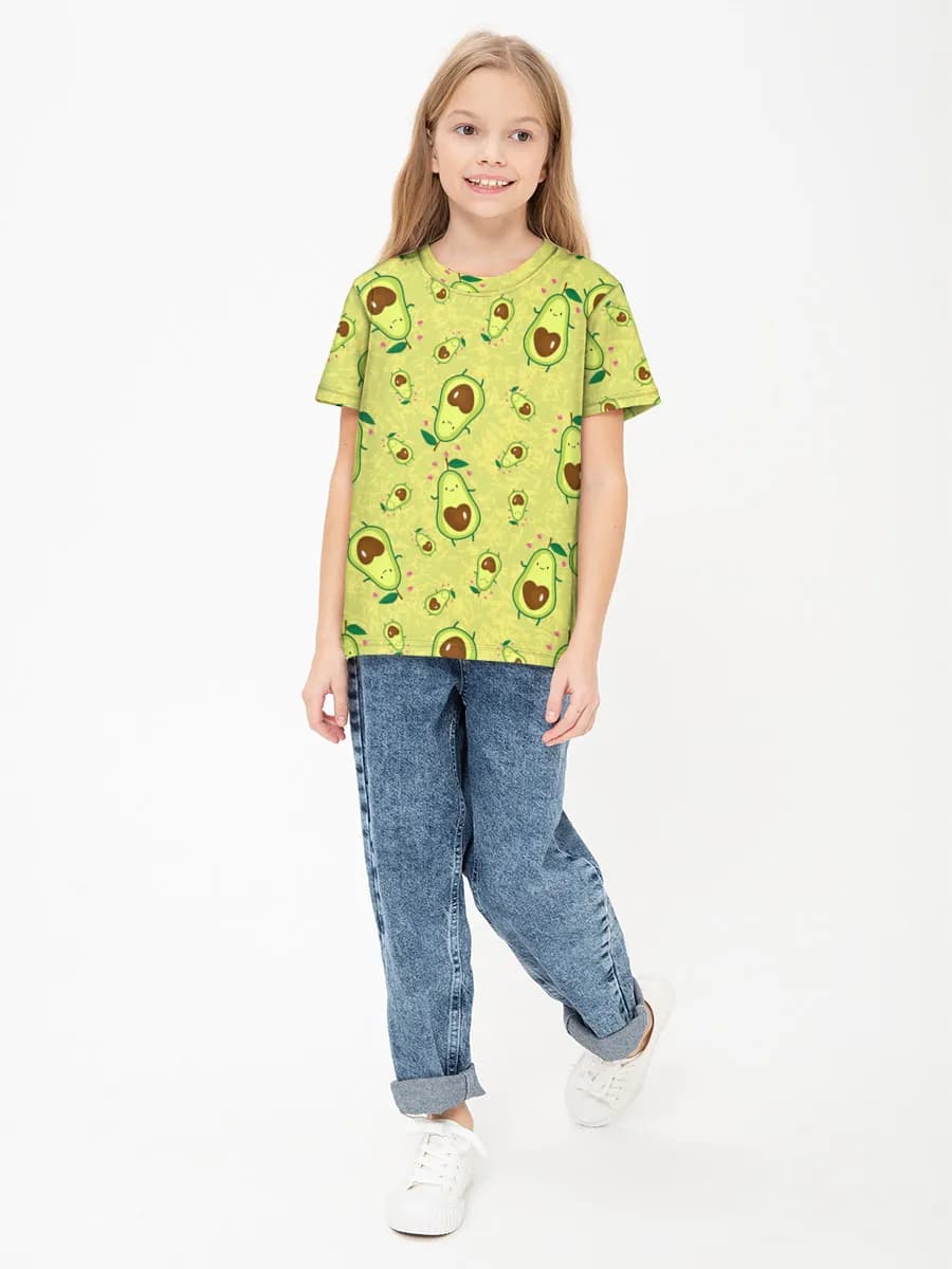 Children's cotton T-shirt (for girls. Copy)