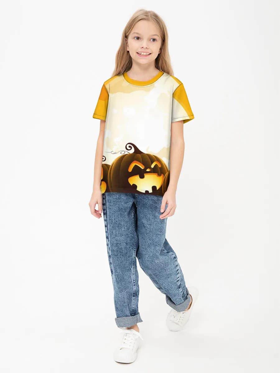 Children's cotton T-shirt (for girls. Copy)