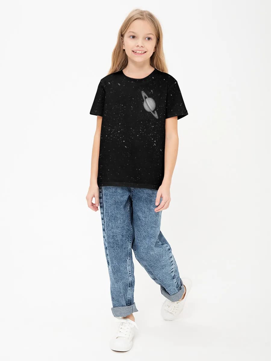 Children's cotton T-shirt (for girls. Copy)