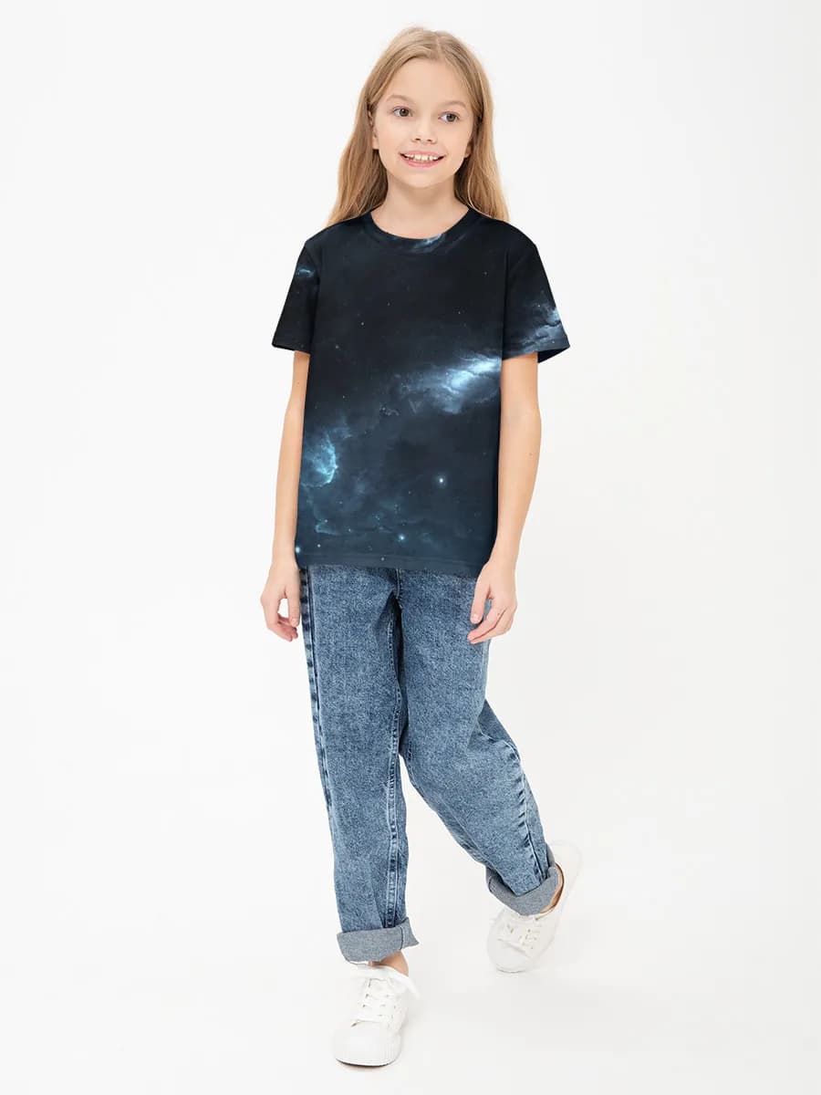 Children's cotton T-shirt (for girls. Copy)