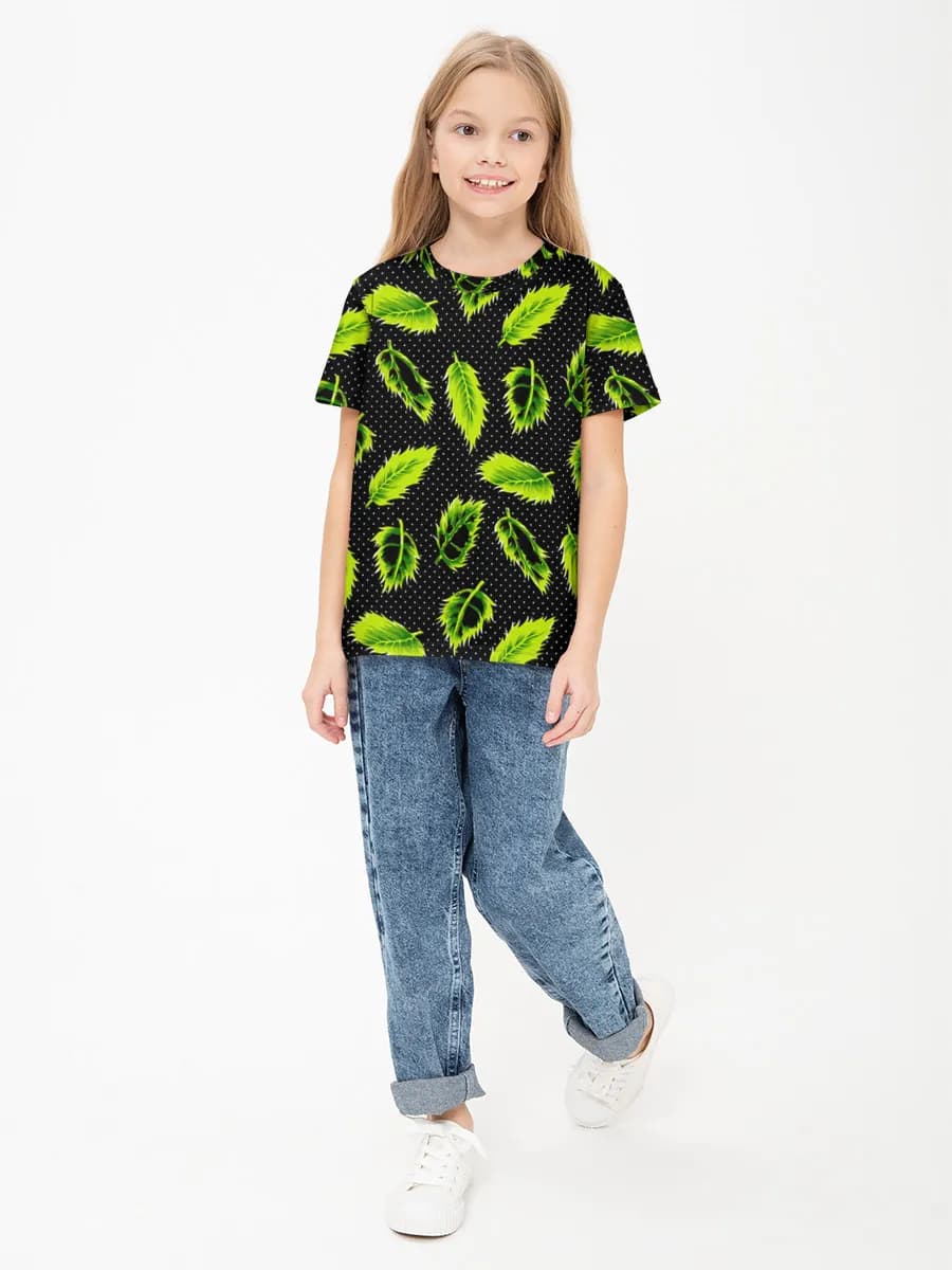 Children's cotton T-shirt (for girls. Copy)