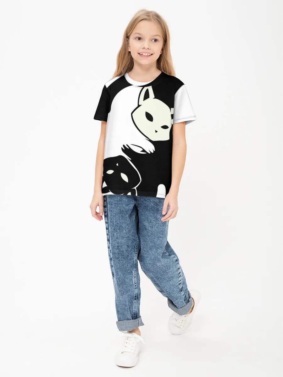 Children's cotton T-shirt (for girls. Copy)