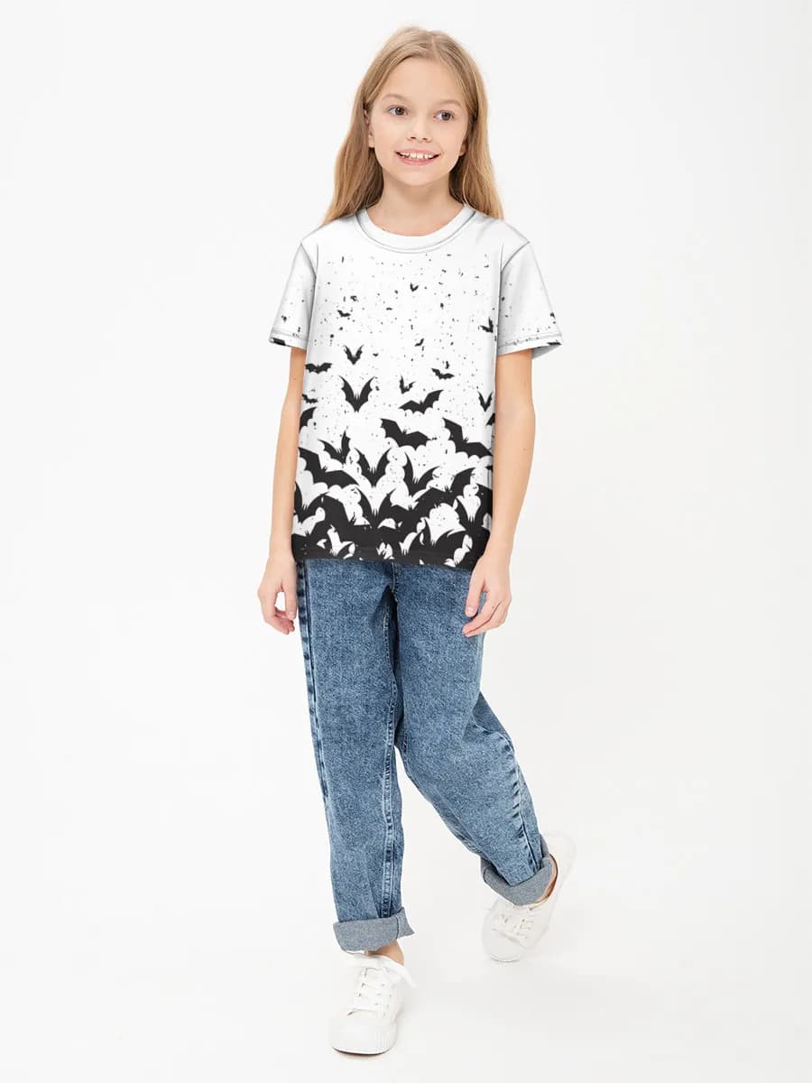 Children's cotton T-shirt (for girls. Copy)