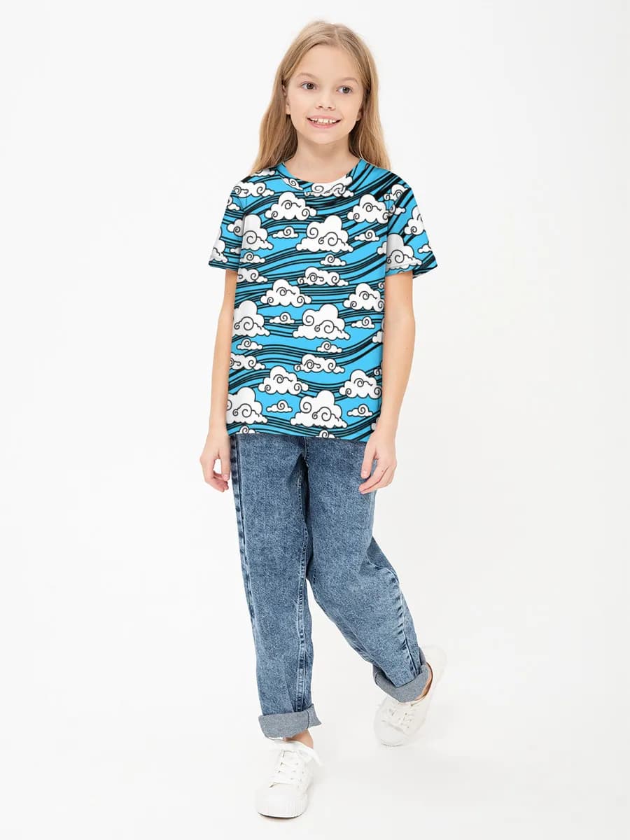 Children's cotton T-shirt (for girls. Copy)