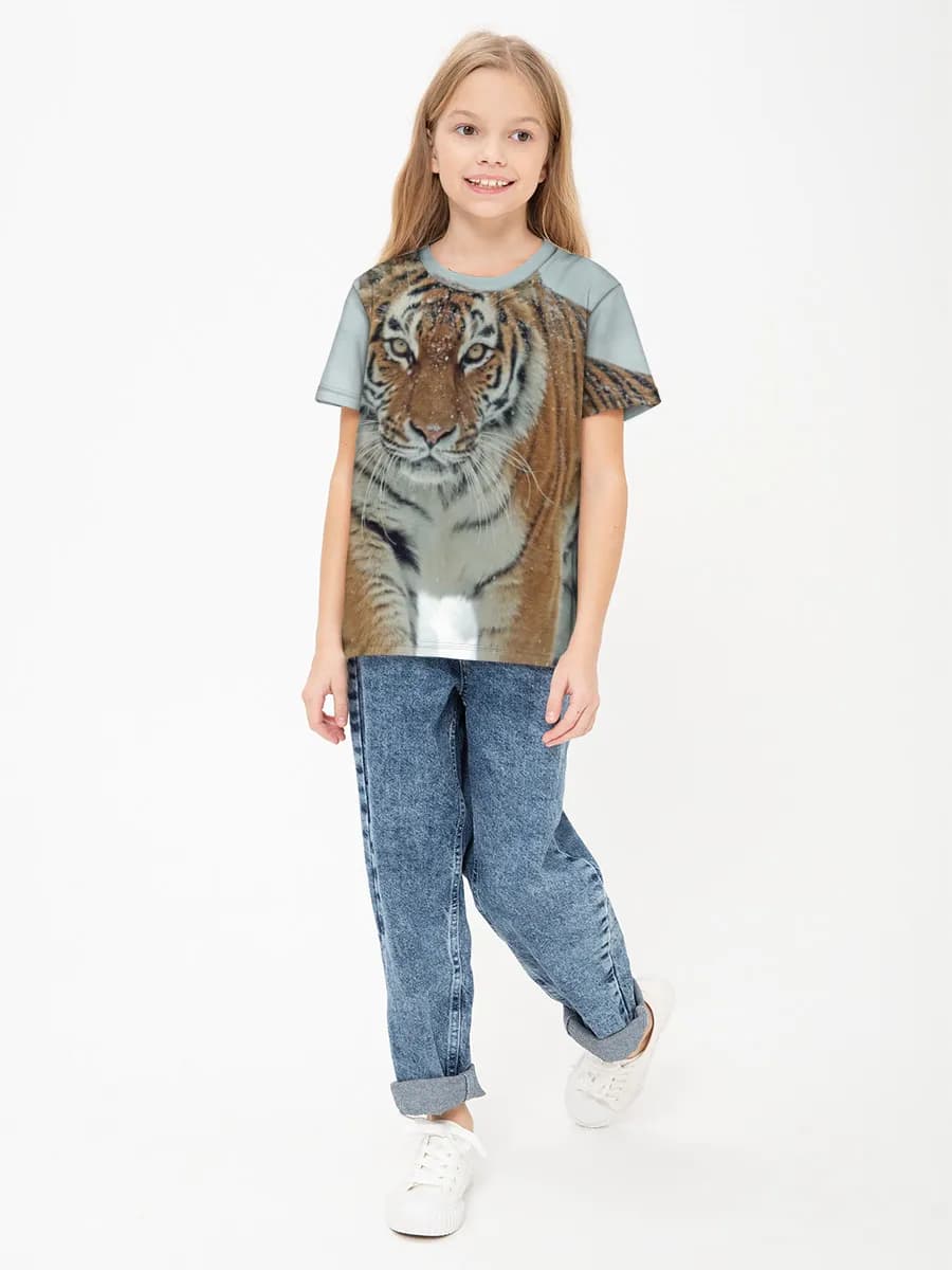 Children's cotton T-shirt (for girls. Copy)