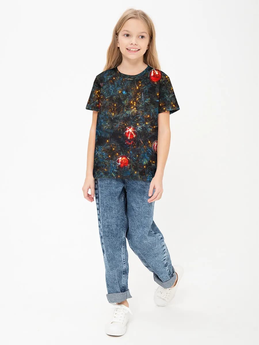 Children's cotton T-shirt (for girls. Copy)