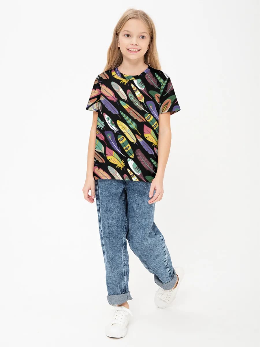 Children's cotton T-shirt (for girls. Copy)