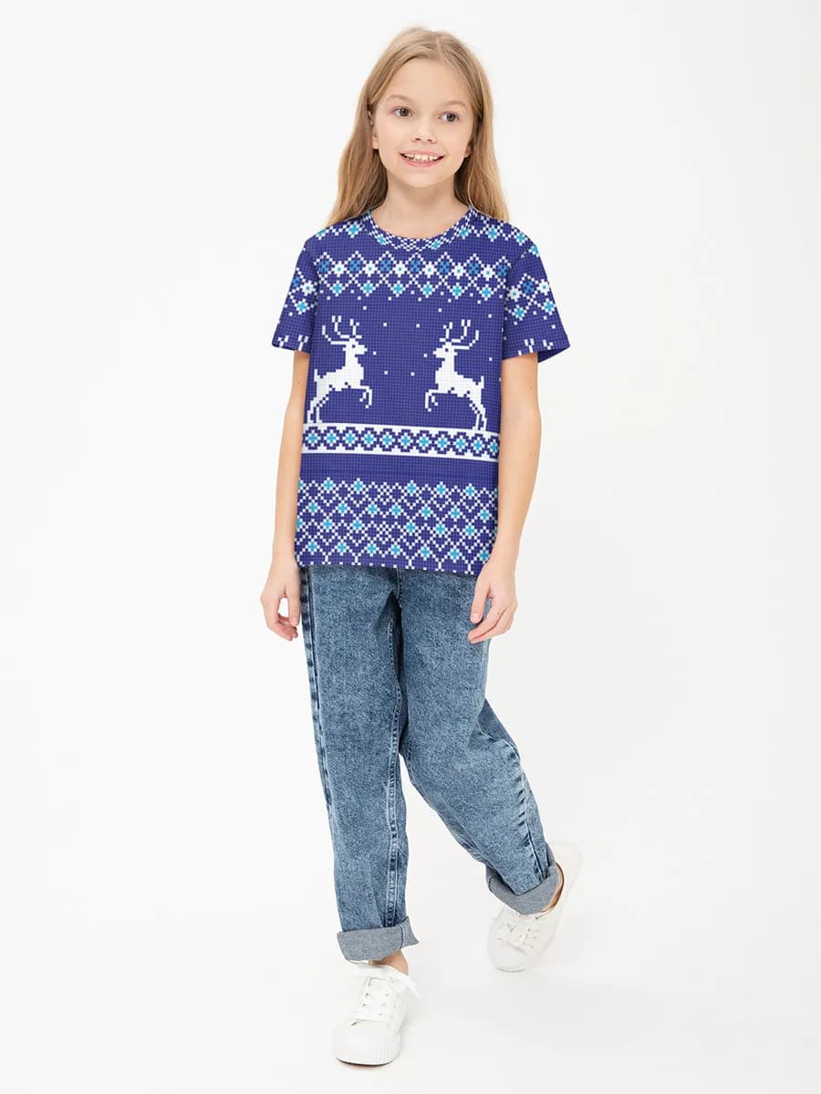 Children's cotton T-shirt (for girls. Copy)