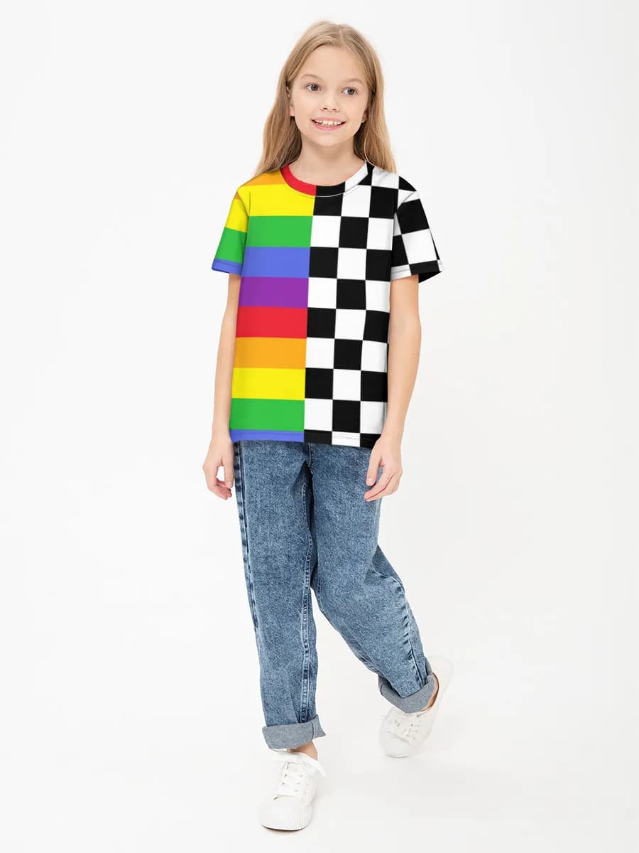 Children's cotton T-shirt (for girls. Copy)