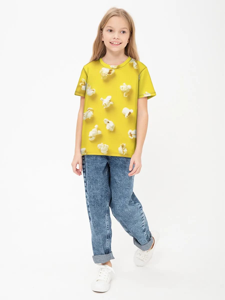 Children's cotton T-shirt (for girls. Copy)