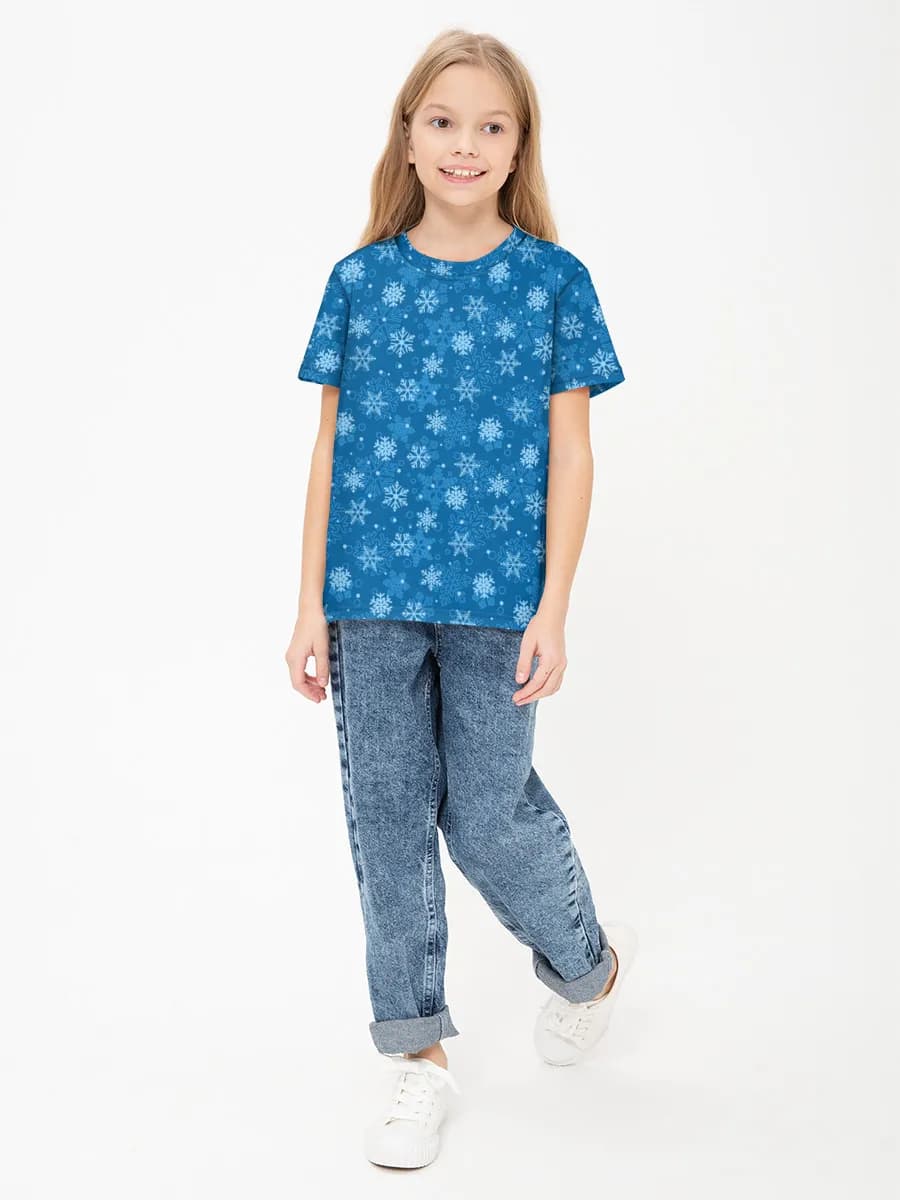 Children's cotton T-shirt (for girls. Copy)