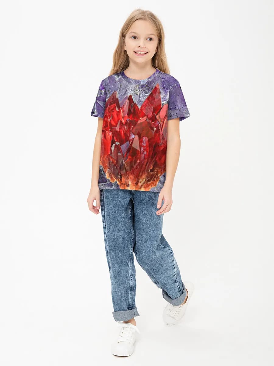 Children's cotton T-shirt (for girls. Copy)