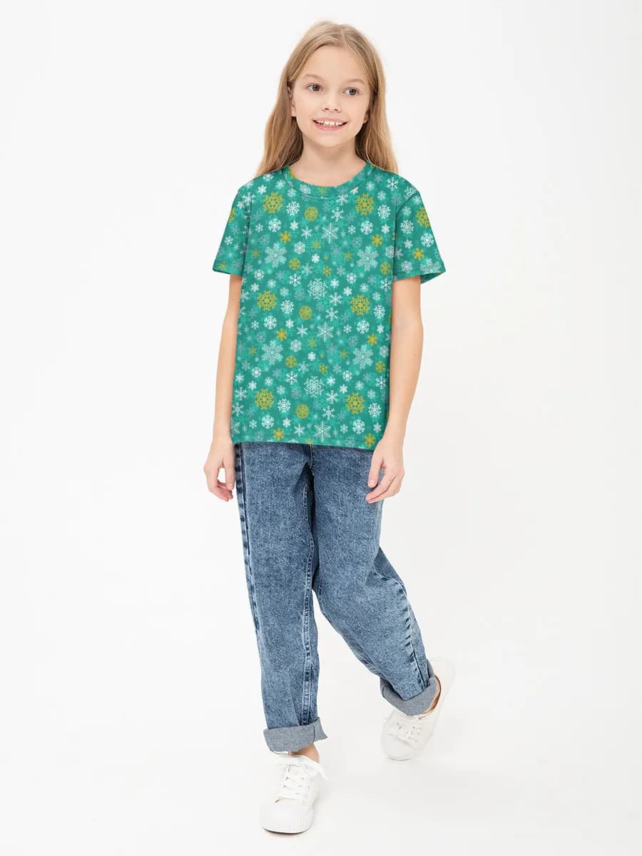 Children's cotton T-shirt (for girls. Copy)