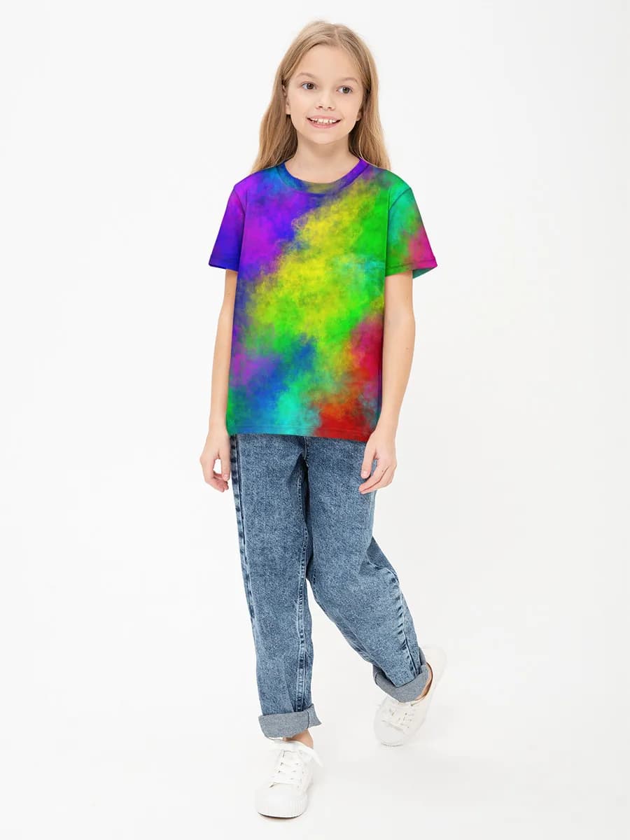 Children's cotton T-shirt (for girls. Copy)