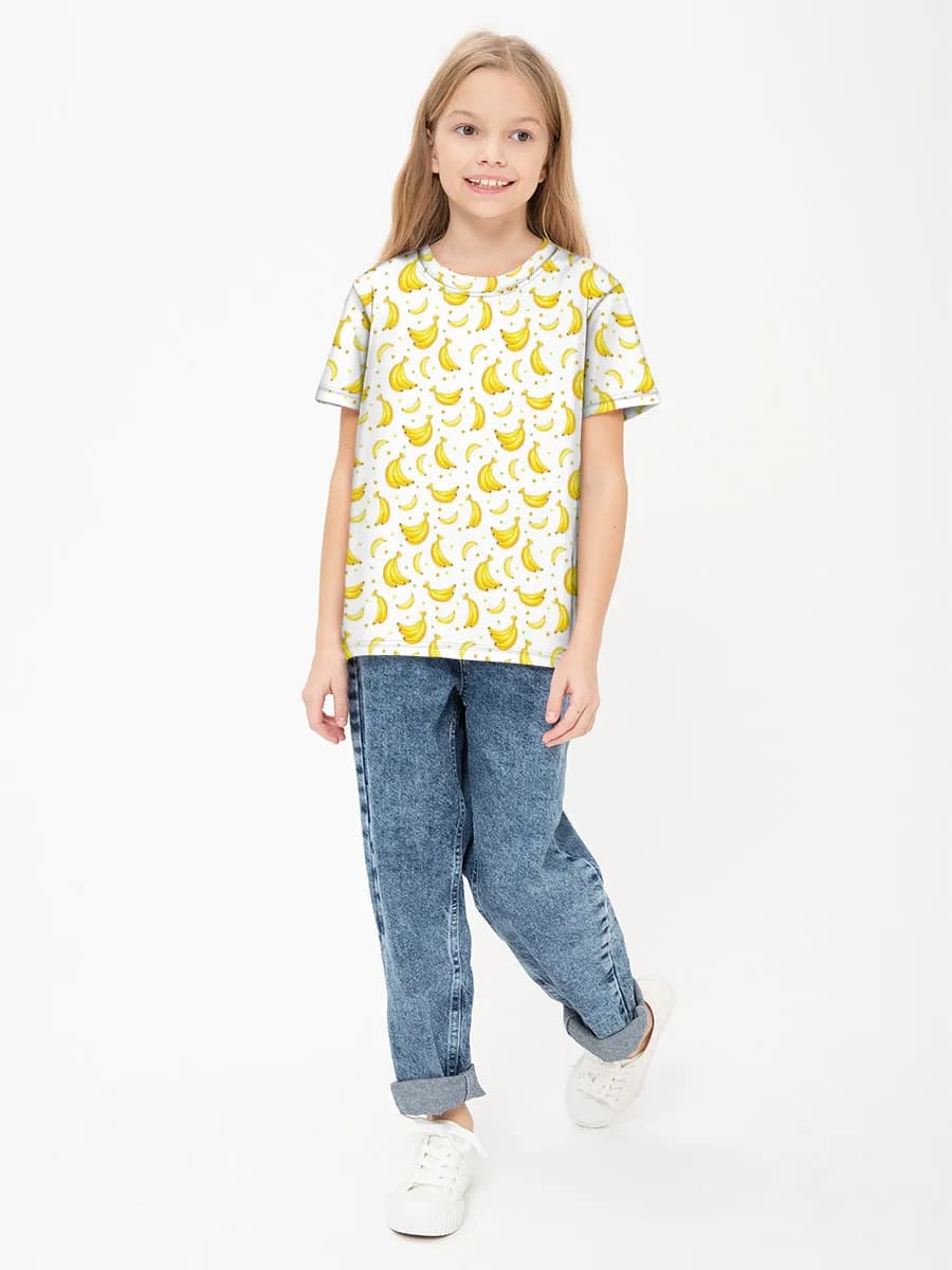 Children's cotton T-shirt (for girls. Copy)