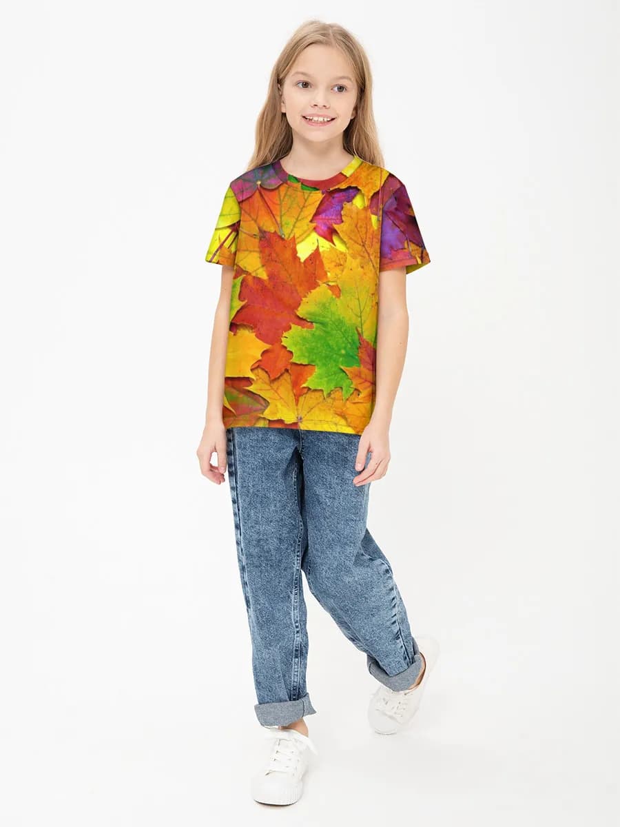 Children's cotton T-shirt (for girls. Copy)
