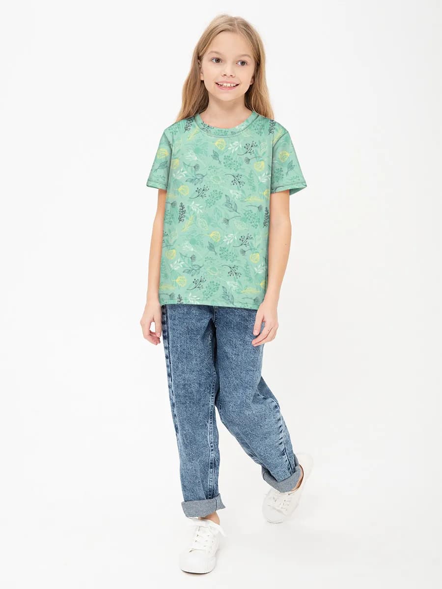 Children's cotton T-shirt (for girls. Copy)