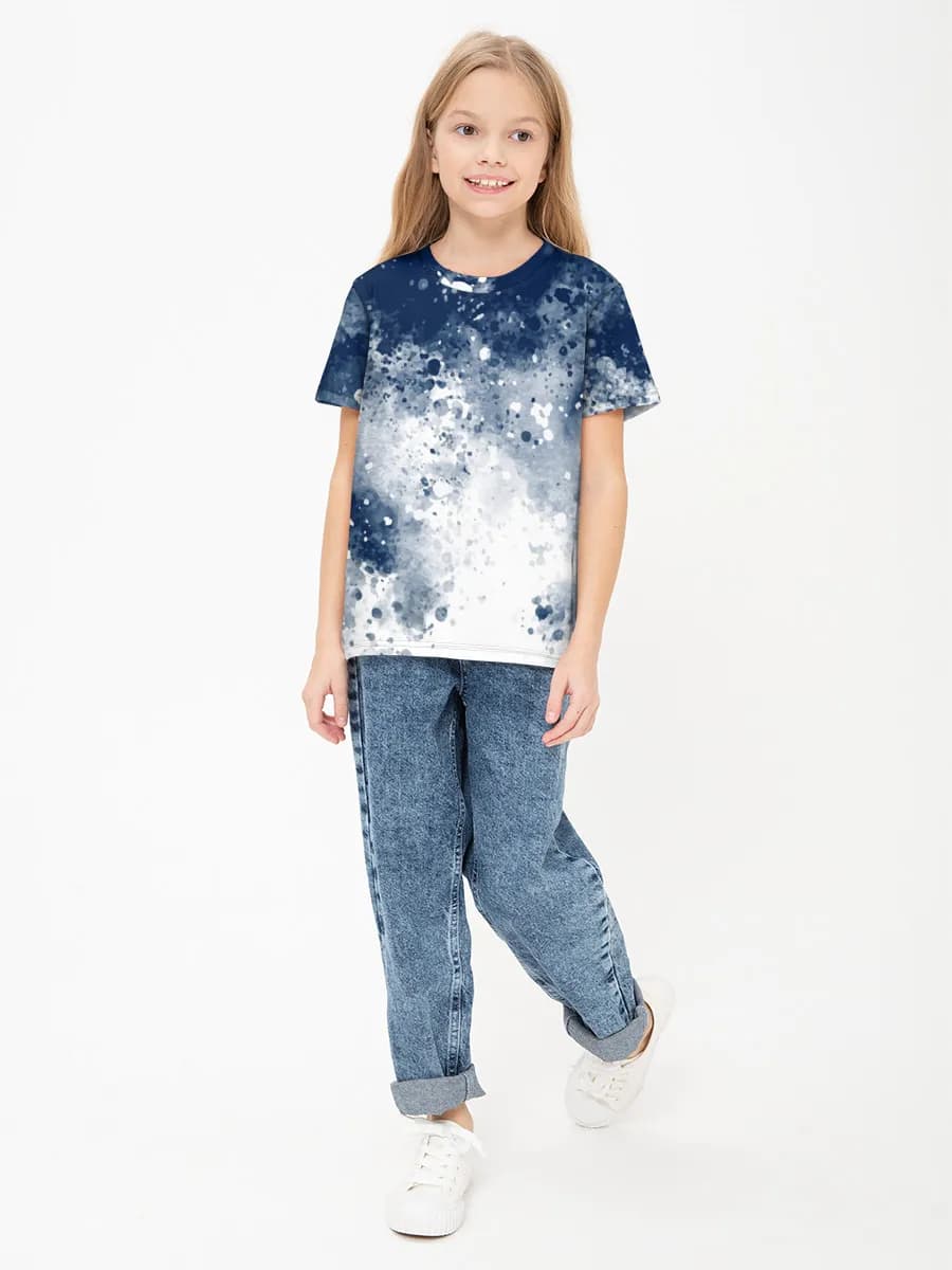 Children's cotton T-shirt (for girls. Copy)