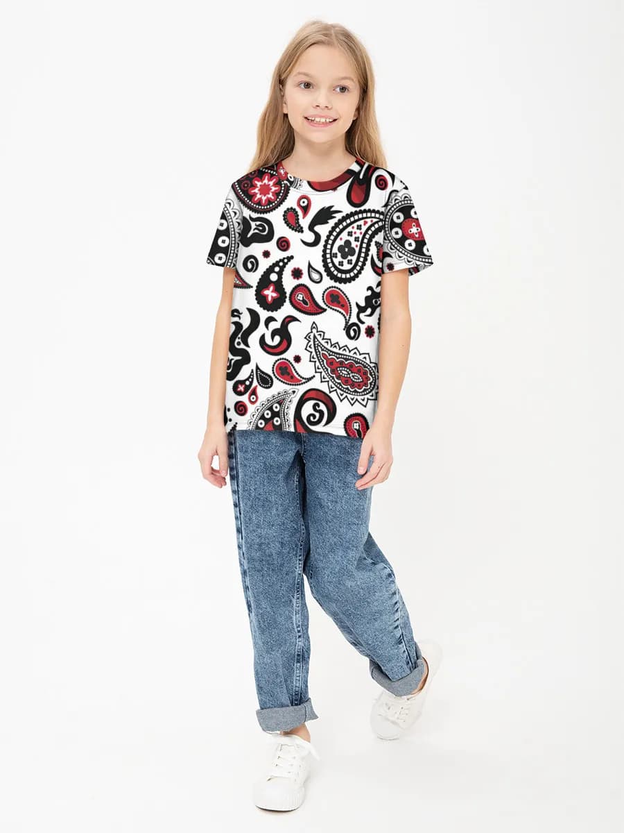 Children's cotton T-shirt (for girls. Copy)
