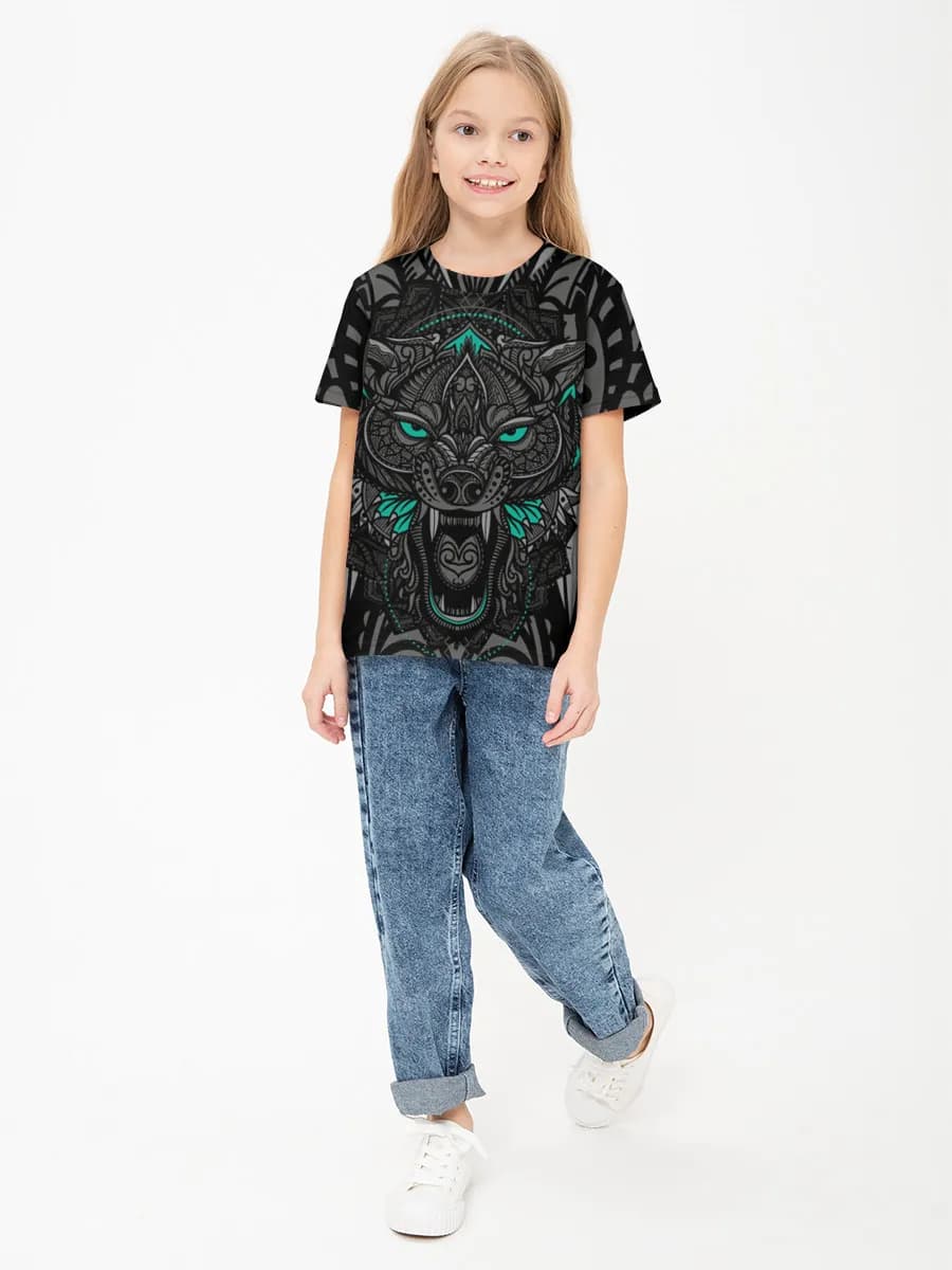 Children's cotton T-shirt (for girls. Copy)
