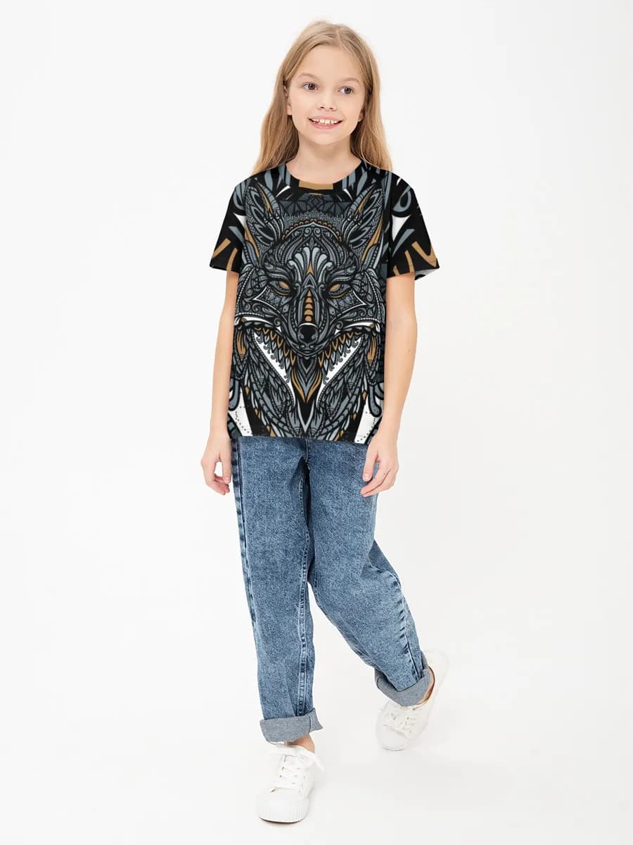 Children's cotton T-shirt (for girls. Copy)