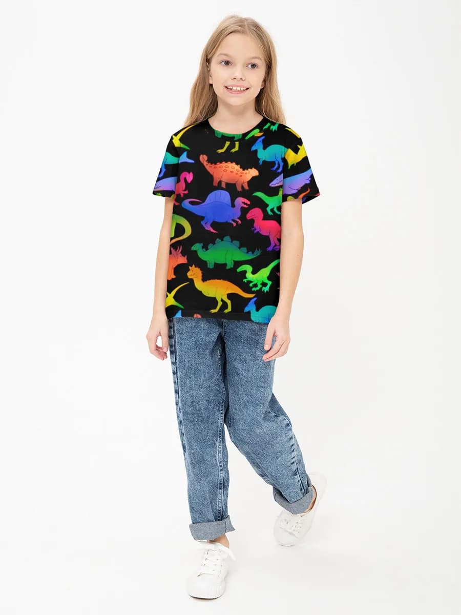 Children's cotton T-shirt (for girls. Copy)