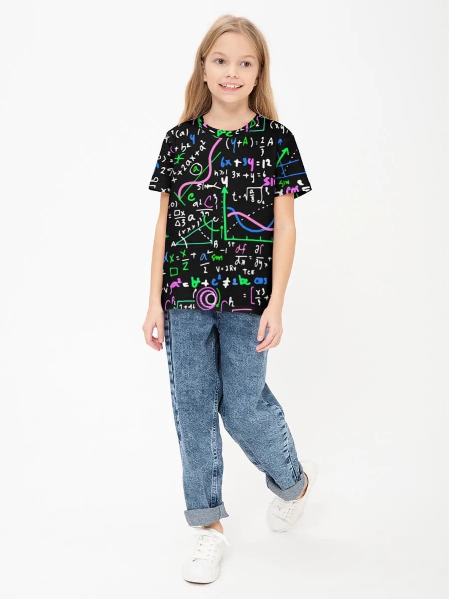 Children's cotton T-shirt (for girls. Copy)
