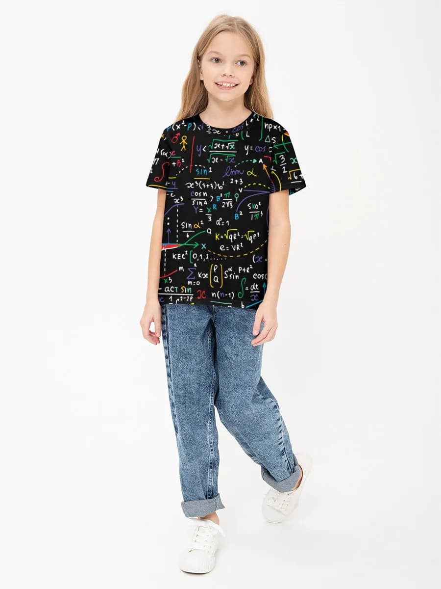 Children's cotton T-shirt (for girls. Copy)
