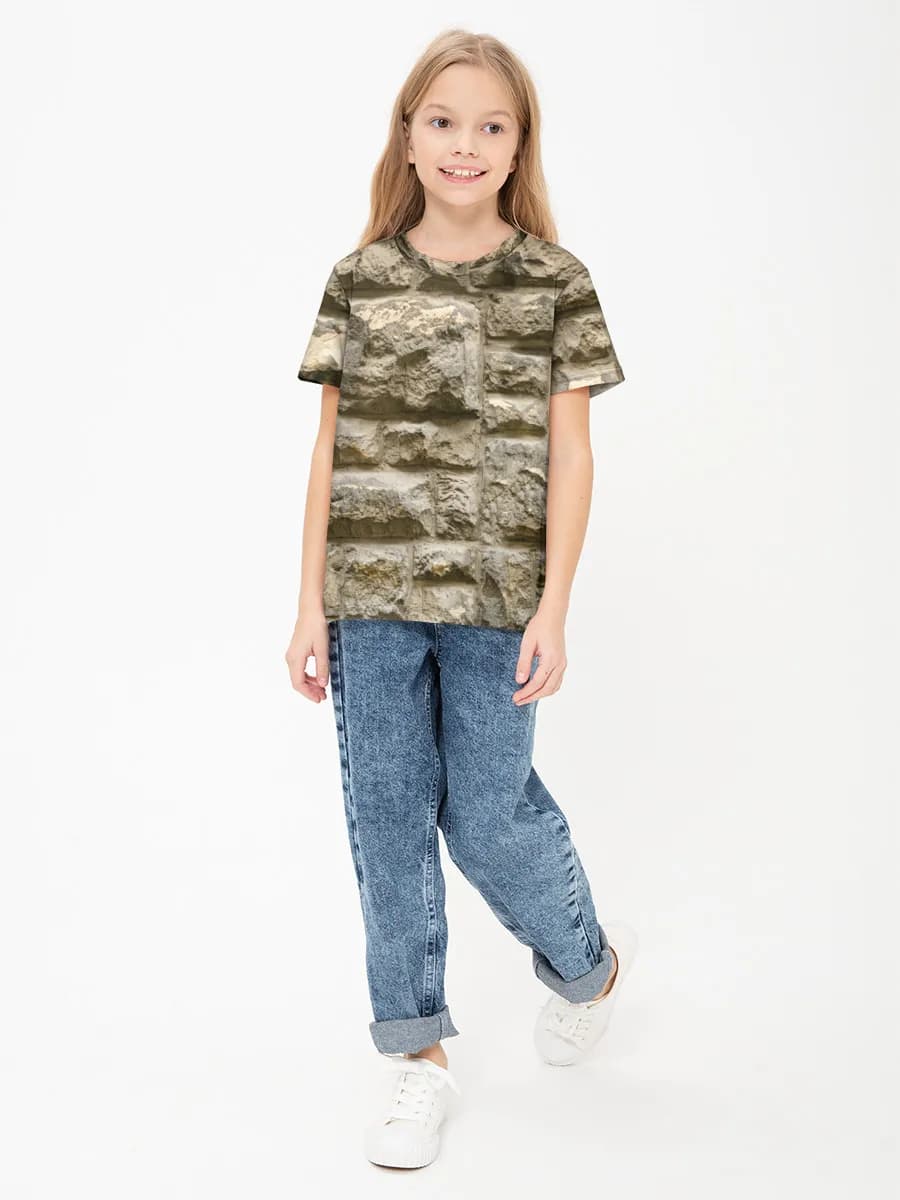 Children's cotton T-shirt (for girls. Copy)