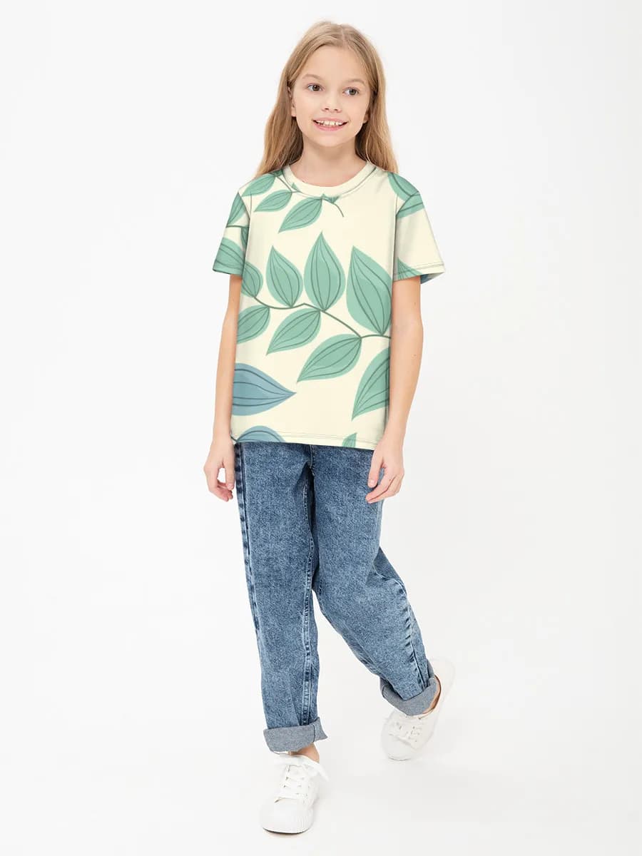 Children's cotton T-shirt (for girls. Copy)