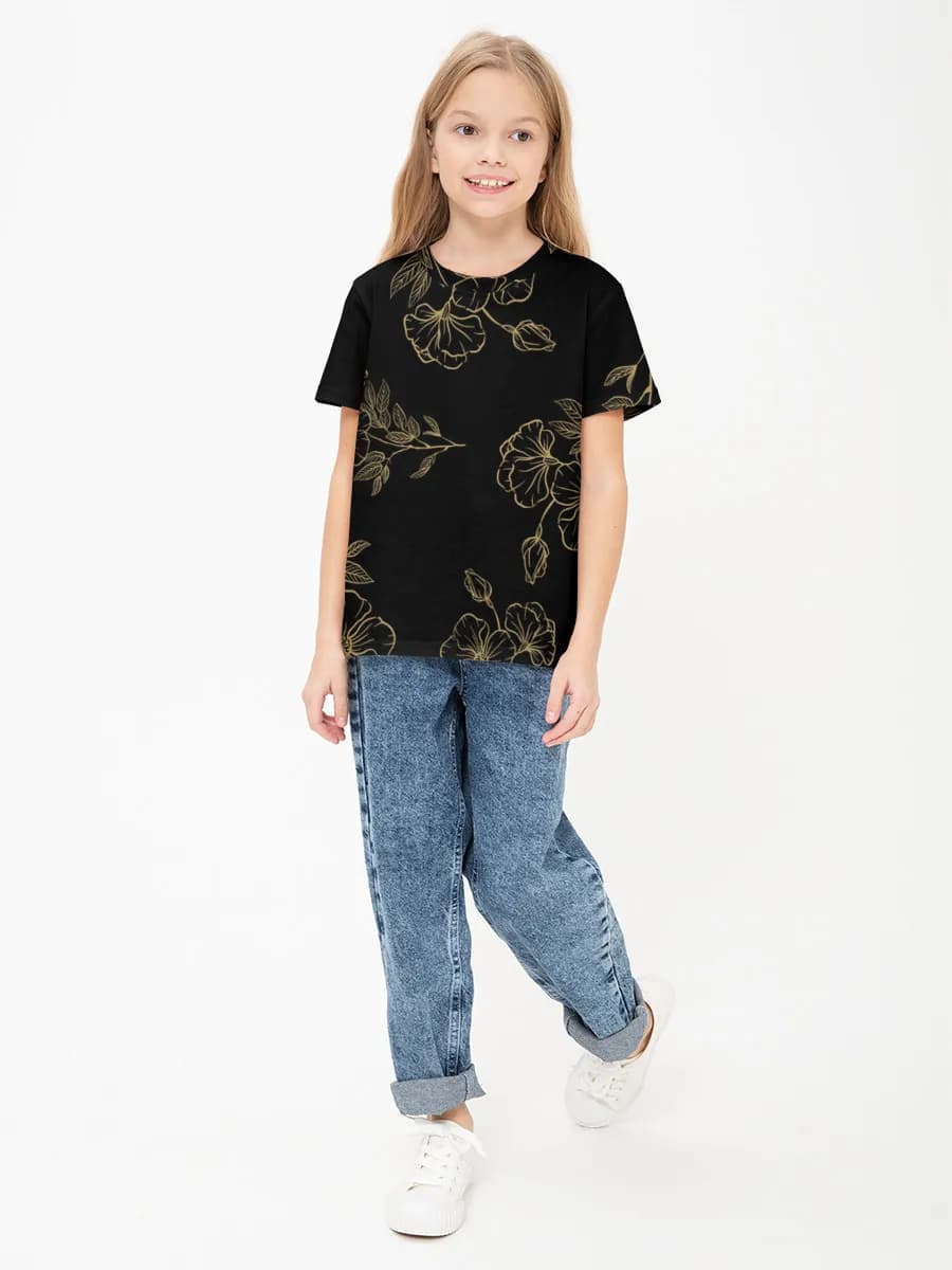 Children's cotton T-shirt (for girls. Copy)
