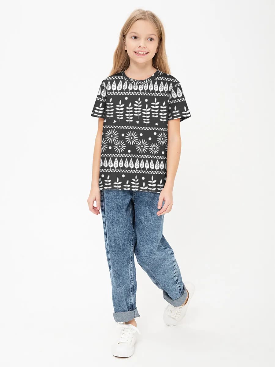 Children's cotton T-shirt (for girls. Copy)