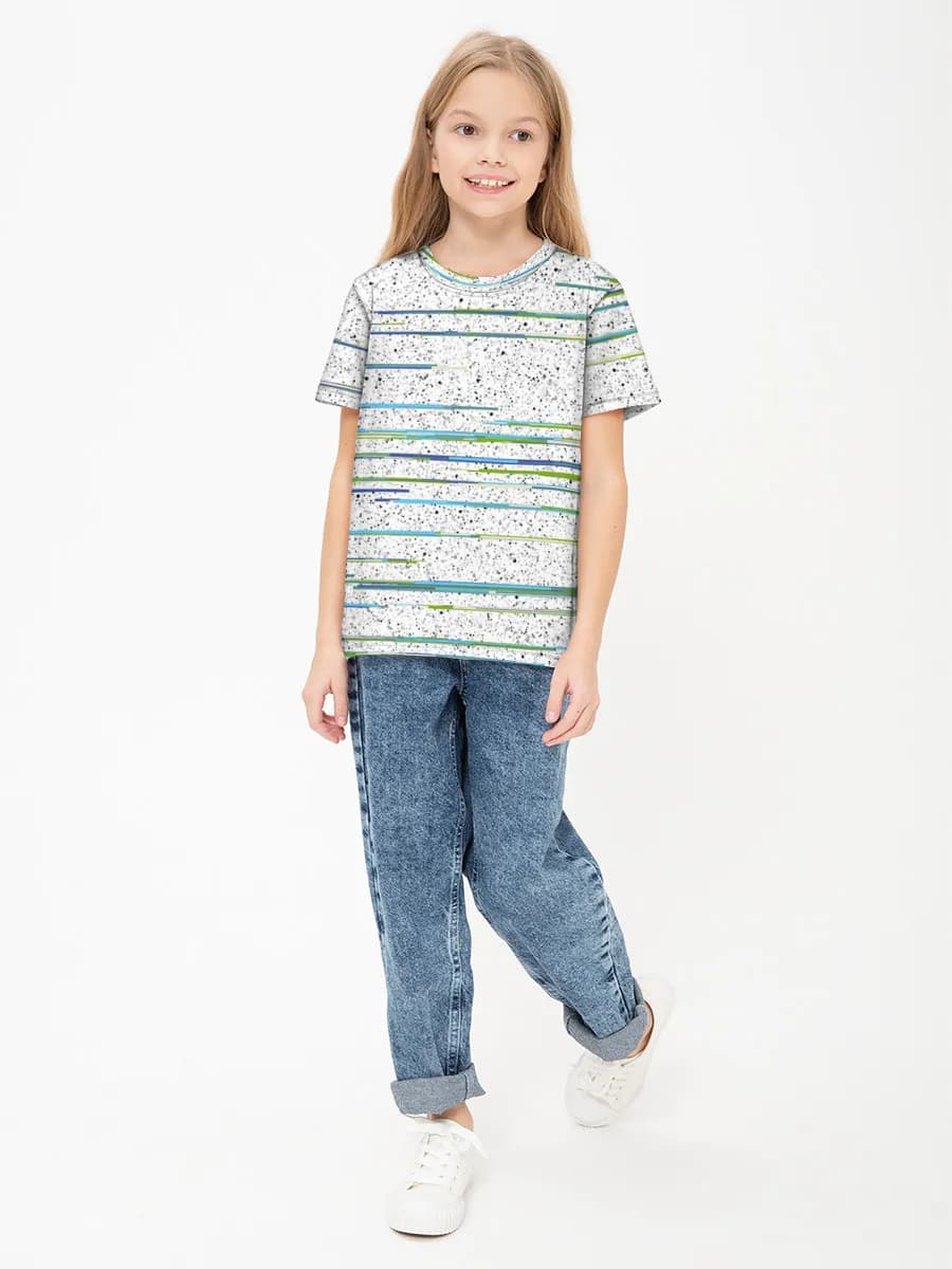 Children's cotton T-shirt (for girls. Copy)
