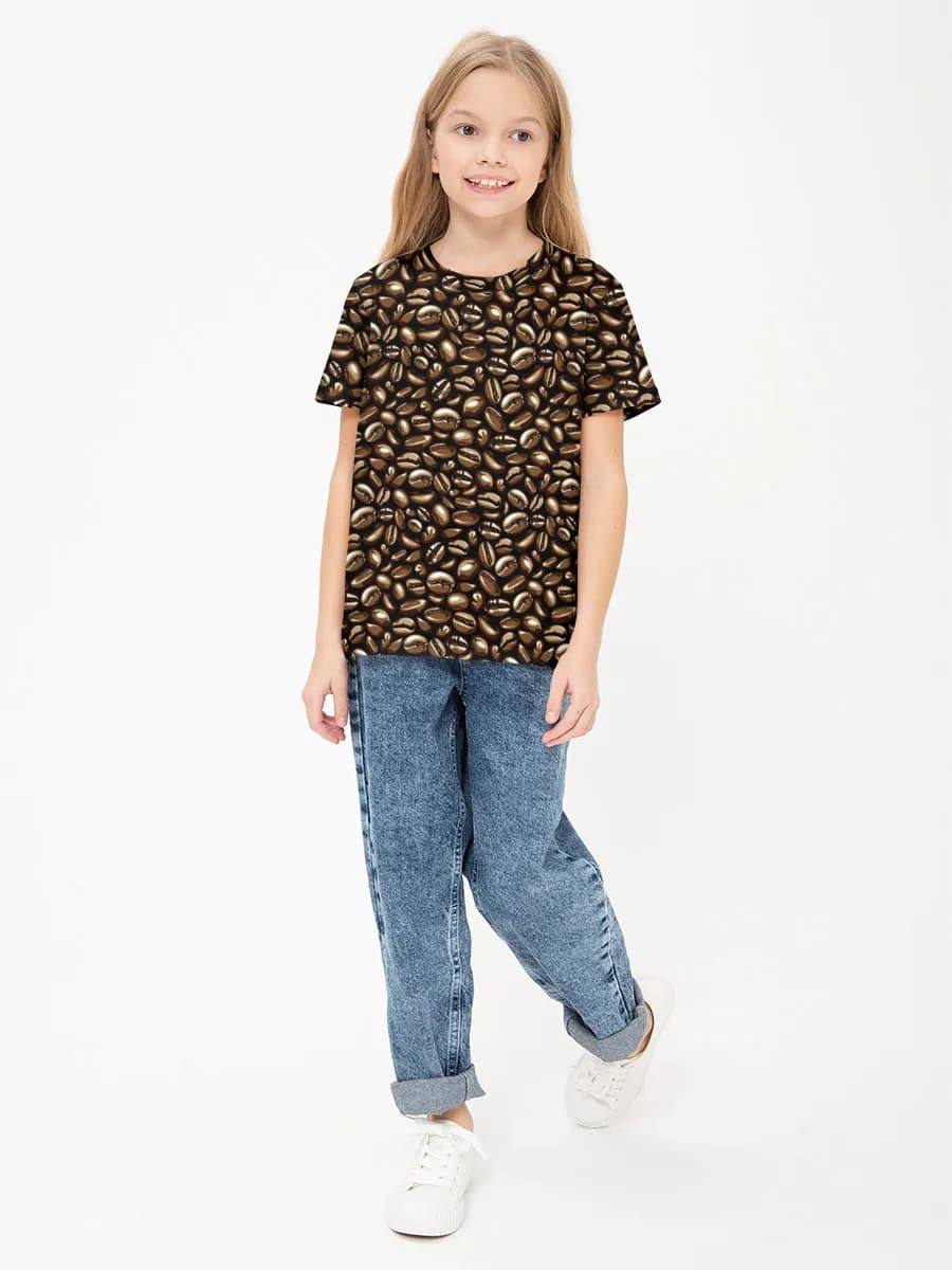 Children's cotton T-shirt (for girls. Copy)