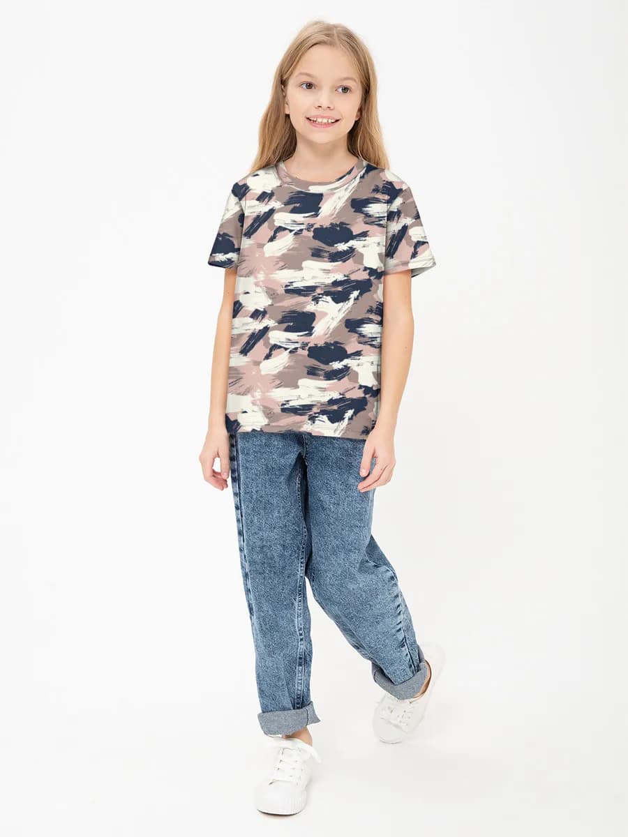 Children's cotton T-shirt (for girls. Copy)