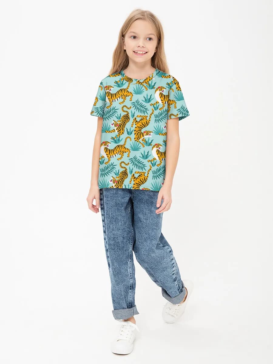 Children's cotton T-shirt (for girls. Copy)