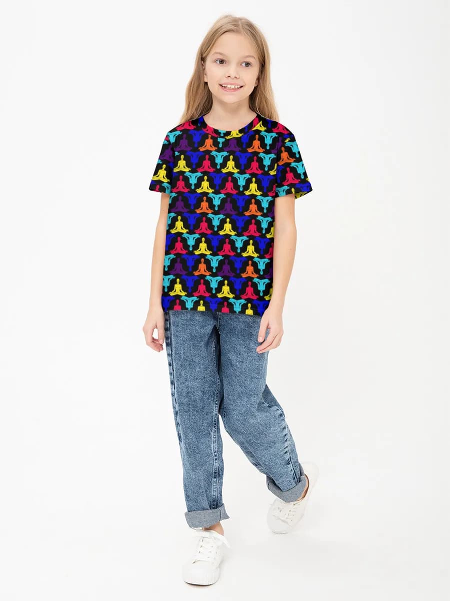Children's cotton T-shirt (for girls. Copy)